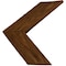 Ekena Millwork 12"W x 14"H x 3/4"D Vintage Farmhouse 3 1/2" Chevron, Barnwood Decor Collection, Weathered Brown DECR12X14X075CHVBR - alternate 5